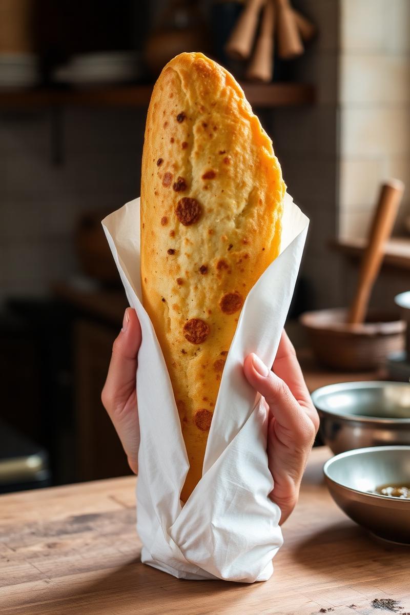 Vers gebakken roti